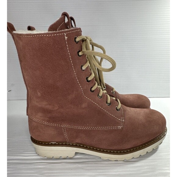 Overland Women’s Bree Wool Lined Water Resistant Leather Suede Boots Sz 37/6.5-7 - Picture 2 of 12